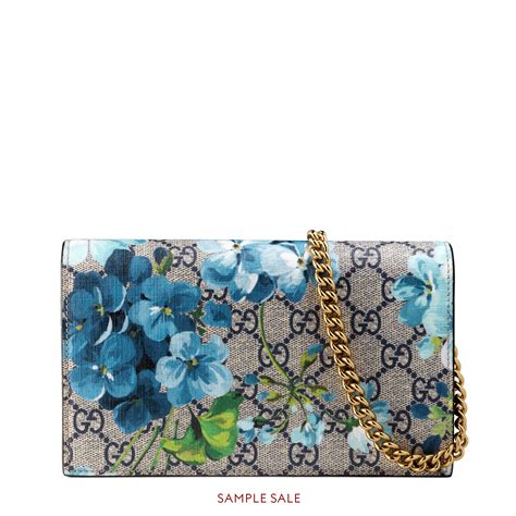 gucci blooms print wallet on chain|wallet Gucci new collection.